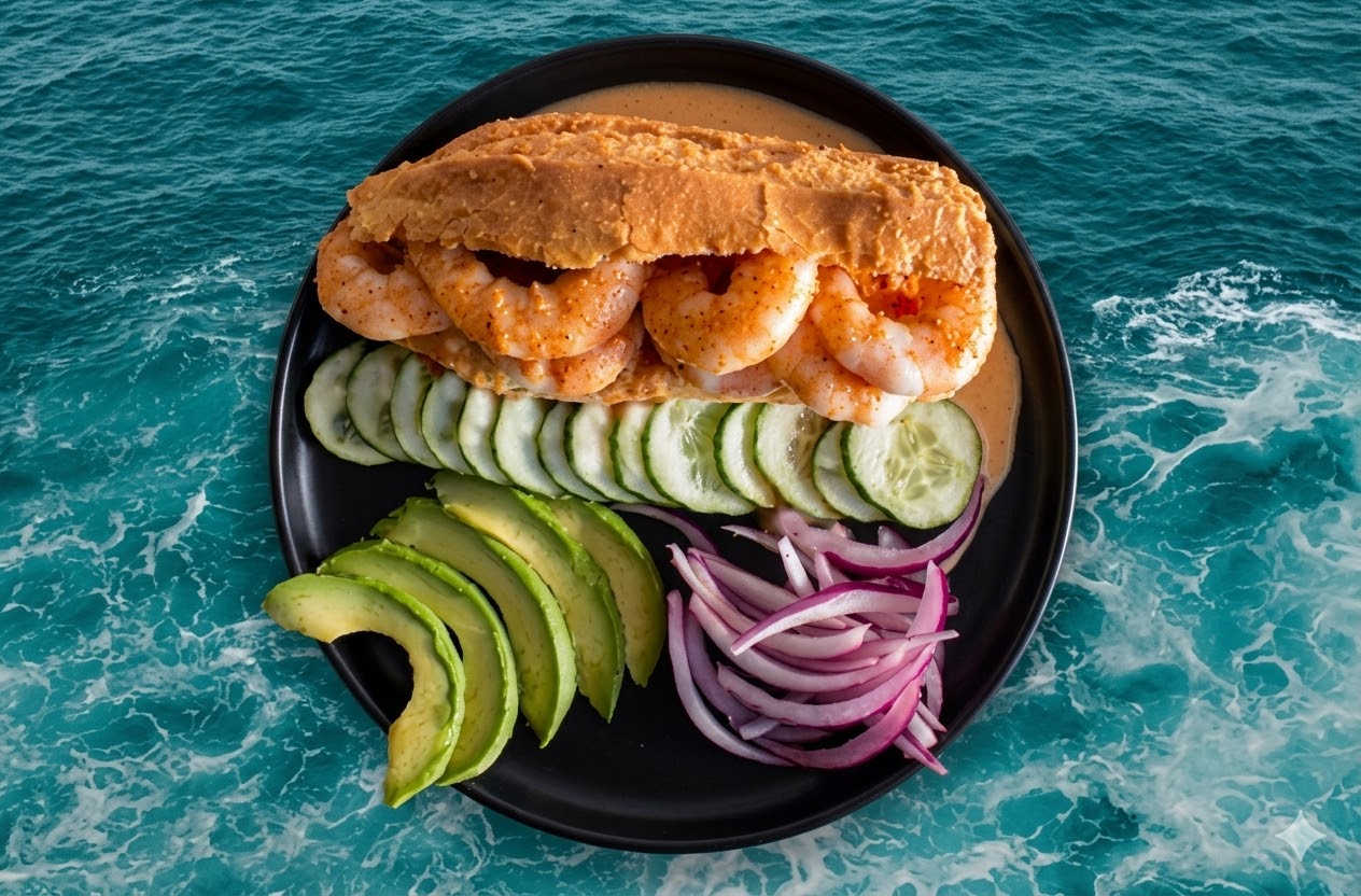 Torta Ahogada de Camarón