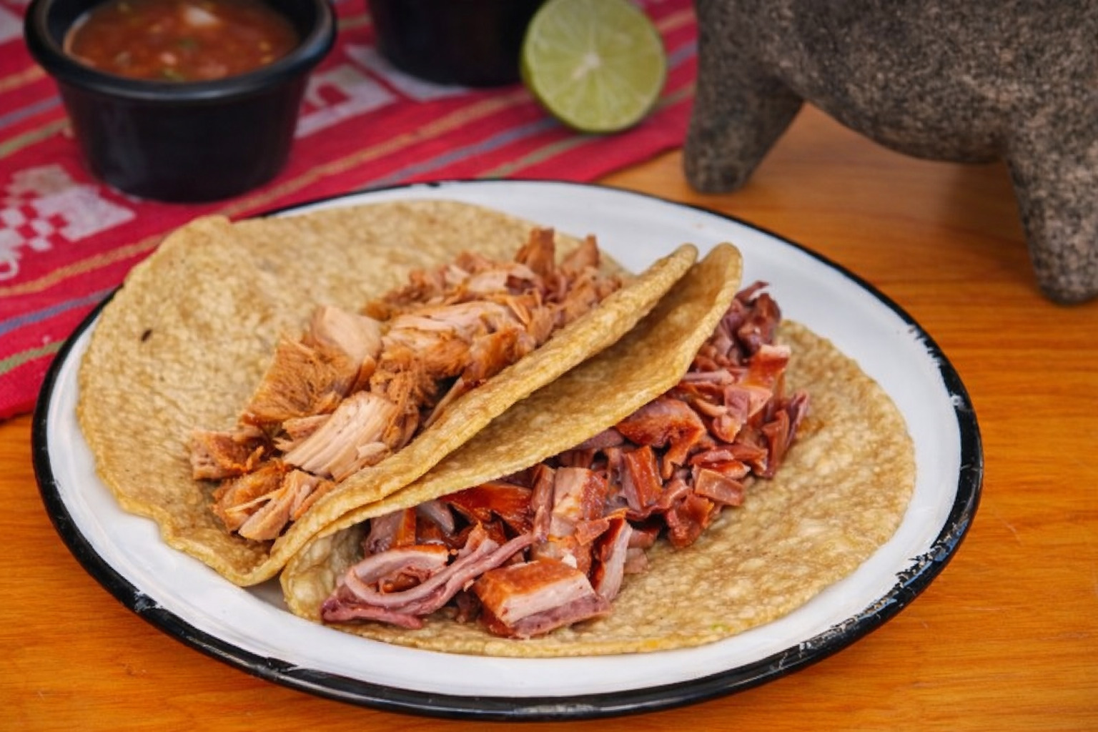 Taco Blandito de Carnitas