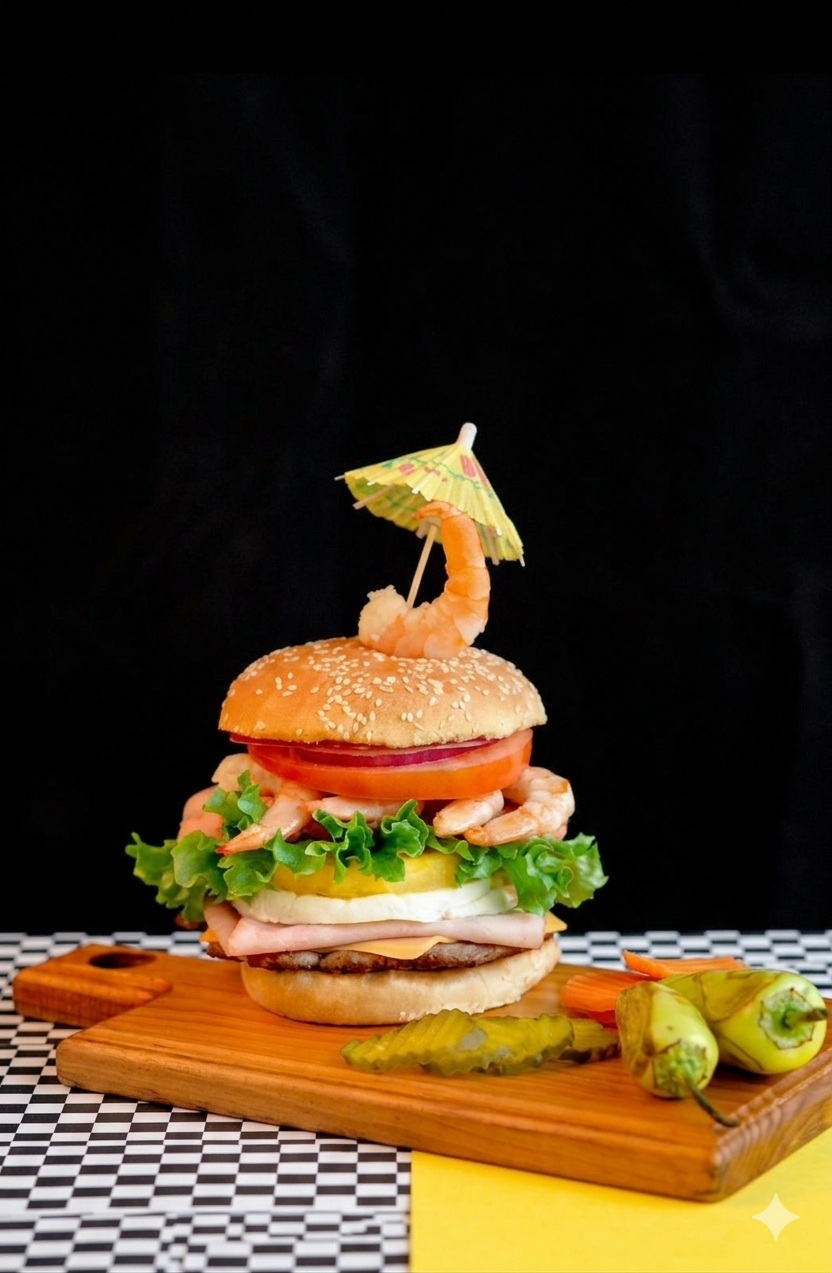 Hamburguesa Mar y Tierra